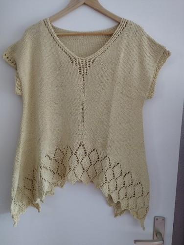 Sommerpulli handgestrickt - sommerpulli,