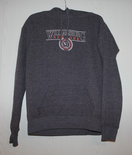 Grauer kapuzen pulli - kapuzen-pulli, mit