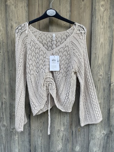Sommer strickpulli beige - strickpulli,