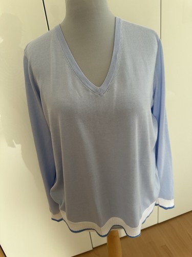 Hellblauer sommerpulli - hellblauer,