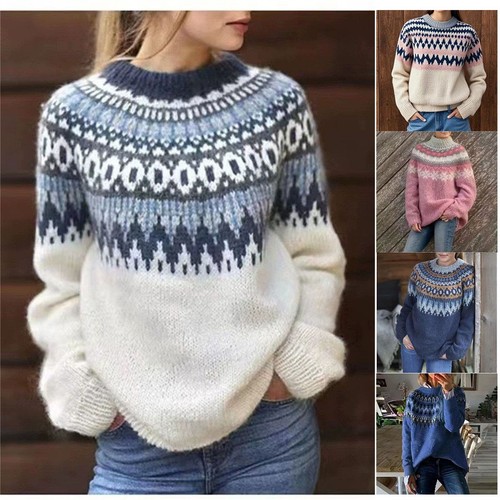 Damen pullover pulli rund - damen,