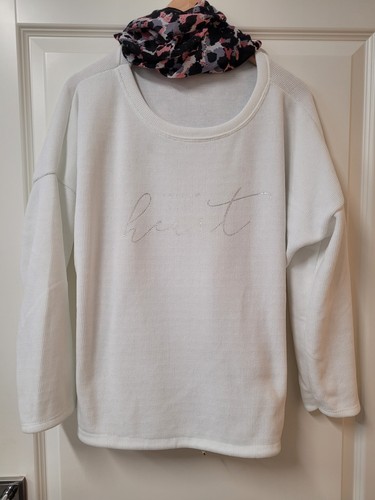Kuscheliger weißer pulli - weißer,