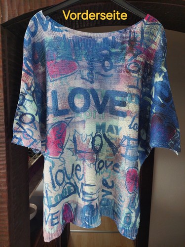 Sommerpulli damen blau - l,,
