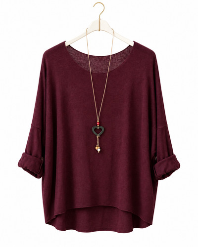 Damen feinstrick pullover mit - pullover,