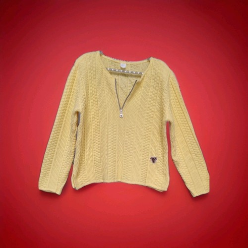 Strickpulli pastell gelb - strickpulli, pastell-gelb