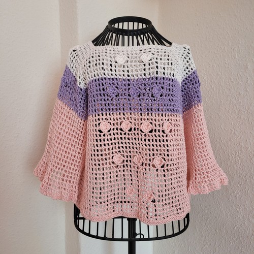 Sommerpulli netzshirt s - sommerpulli, gr.