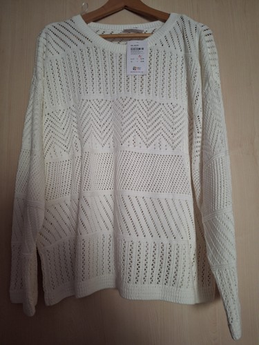 Weisser sommerpulli 50 52 - weisser,